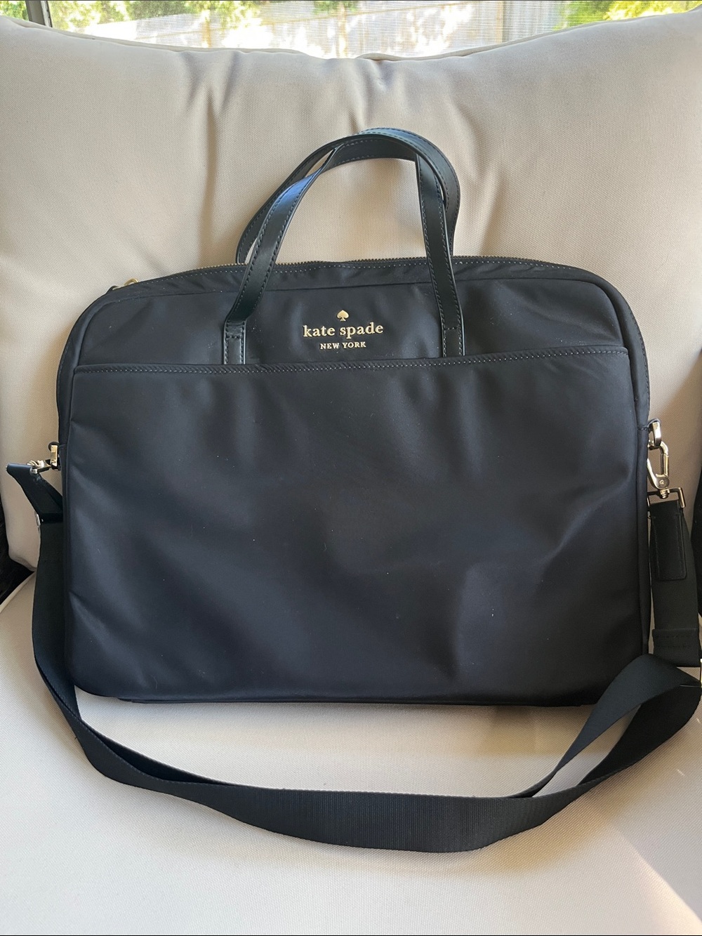 ♠️ kate spade ‘The Little Better Sam’ black Nylon Laptop Bag